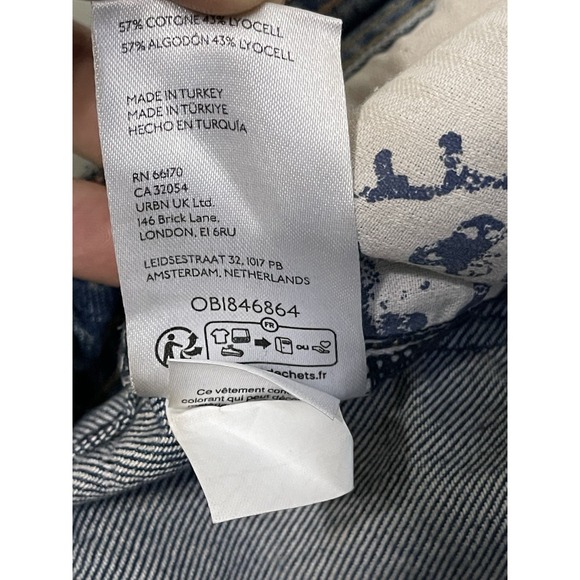 Free People Blue Wide Leg Jeans - Picture 9 of 9